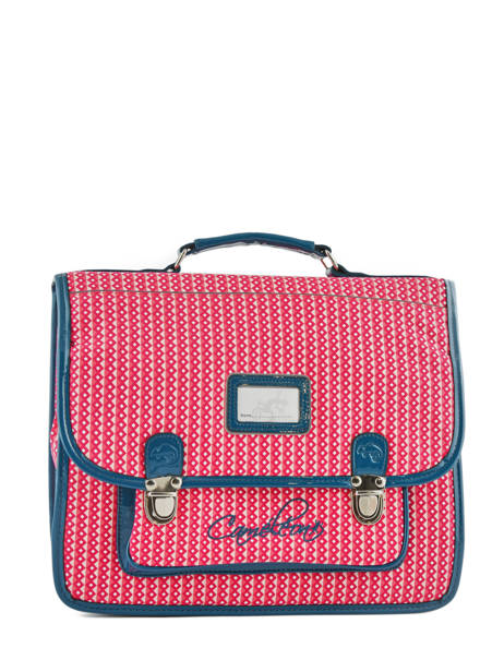 Satchel For Kids 2 Compartments Cameleon Pink retro 8086