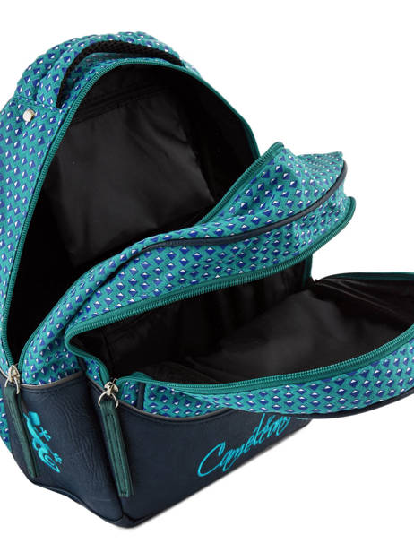 Backpack For Kids 2 Compartments Cameleon Blue retro RET-PRI other view 4
