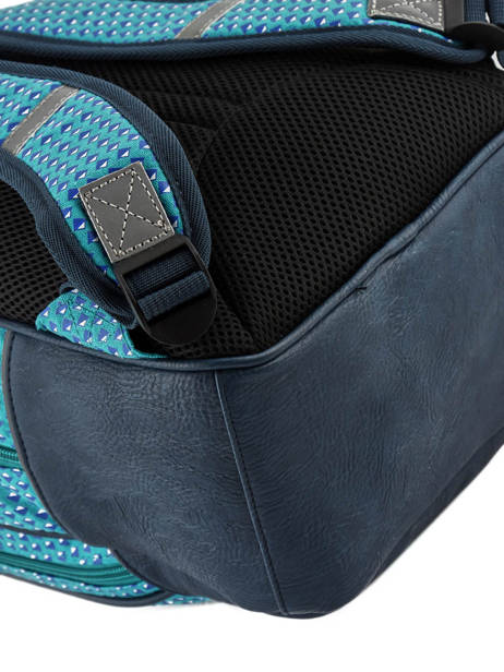 Backpack For Kids 2 Compartments Cameleon Blue retro RET-PRI other view 1