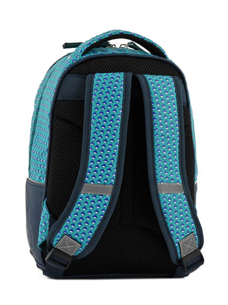 Backpack For Kids 2 Compartments Cameleon Blue retro 63039 other view 3