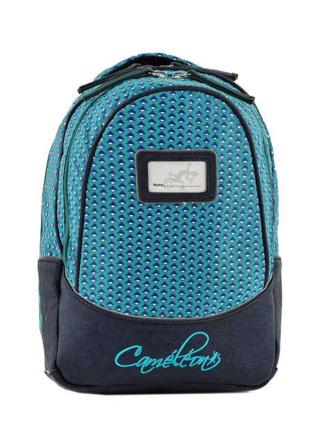 Backpack For Kids 2 Compartments Cameleon Blue retro RET-PRI