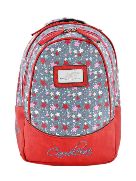 Backpack For Kids 2 Compartments Cameleon Red retro 63039