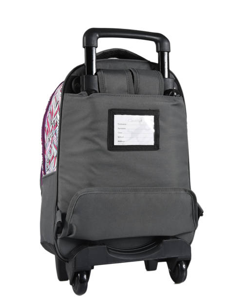 Wheeled Backpack For Kids 2 Compartments Cameleon Gray actual SR43 other view 5