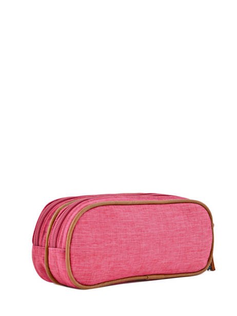 Pencil Case For Kids 2 Compartments Cameleon Pink vintage chine VIN-TROU other view 1