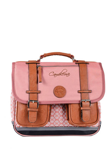 Cartable Enfant 2 Compartiments Cameleon Rose vintage fantasy CA38