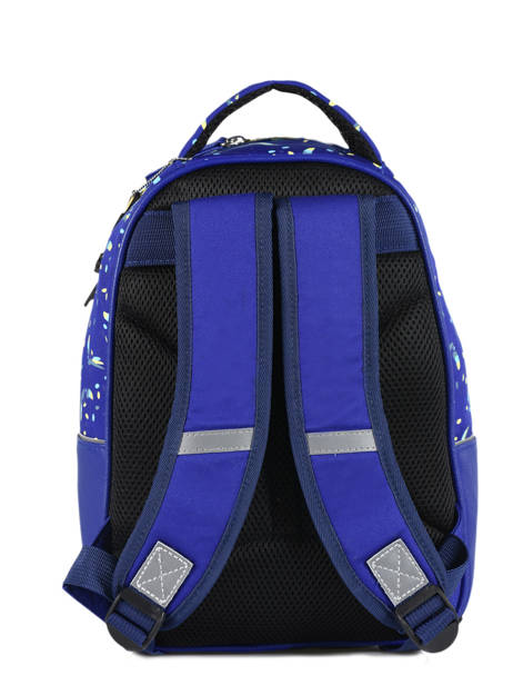 Backpack For Kids 2 Compartments Cameleon Blue retro RET-SD31 other view 4