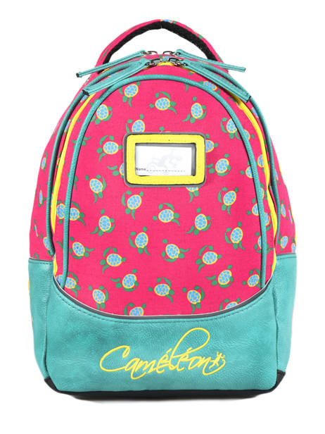 Backpack For Kids 2 Compartments Cameleon Green retro RET-SD31