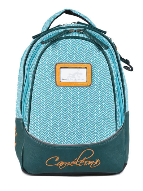 Rugzak Kind 2 Compartimenten Cameleon Blauw retro RET-SD31