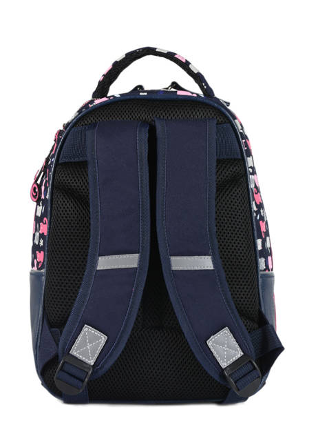 Backpack For Kids 2 Compartments Cameleon Blue retro RET-SD31 other view 4
