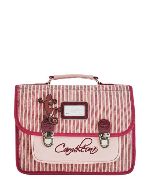 Satchel For Kids 1 Compartment Cameleon Pink retro REV-CA32