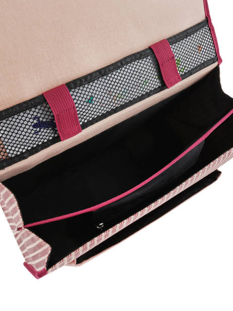 Satchel For Kids 2 Compartments Cameleon Pink retro REV-CA35 other view 6
