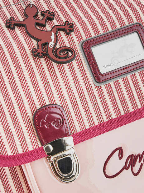 Satchel For Kids 2 Compartments Cameleon Pink retro REV-CA35 other view 2