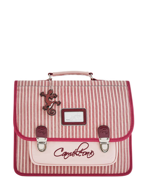 Satchel For Kids 2 Compartments Cameleon Pink retro REV-CA35