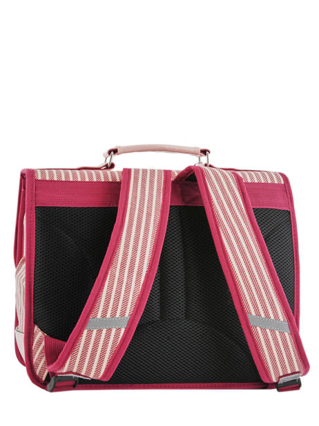 Cartable 2 Compartiments Cameleon Rose retro REV-CA38 vue secondaire 4