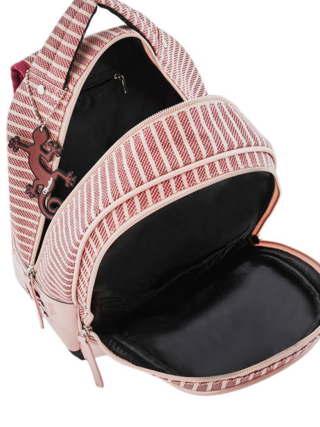 Sac à Dos Enfant 2 Compartiments Cameleon Rose retro REV-SD31 vue secondaire 5