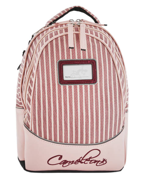 Backpack For Kids 2 Compartments Cameleon Pink retro REV-SD31