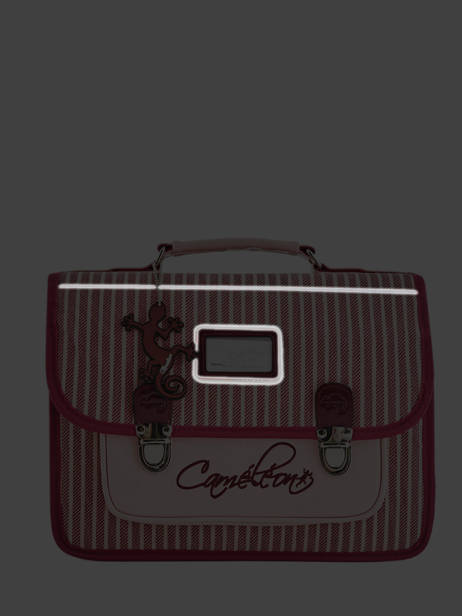 Cartable 2 Compartiments Cameleon Rose retro REV-CA38 vue secondaire 6