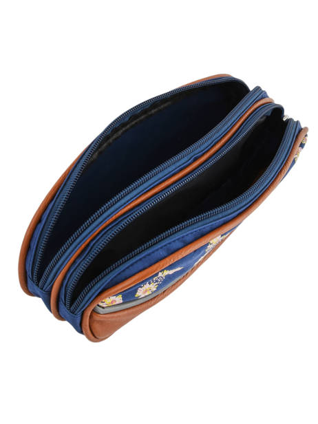 Trousse Enfant 2 Compartiments Cameleon Bleu vintage fantasy TROU vue secondaire 3
