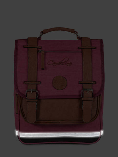 Sac à Dos Enfant 2 Compartiments Cameleon Rose vintage chine VIN-SD38 vue secondaire 5