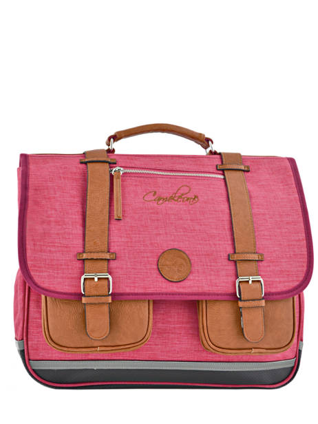 Satchel For Kids 3 Compartments Cameleon Pink vintage chine VIN-CA41