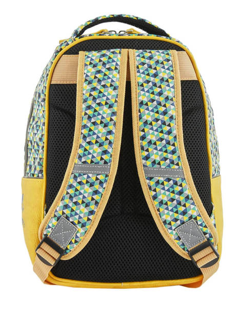 Backpack For Kids 2 Compartments Cameleon Yellow retro RET-SD31 other view 4