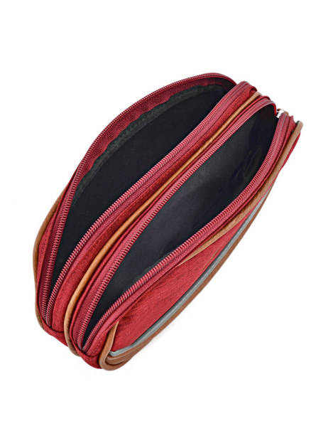 Pencil Case For Kids 2 Compartments Cameleon Red vintage chine VIN-TROU other view 3