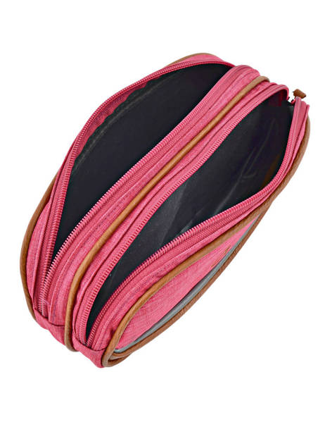 Pencil Case For Kids 2 Compartments Cameleon Pink vintage chine VIN-TROU other view 2