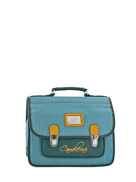 Cartable Enfant 1 Compartiment Cameleon Bleu retro CA32