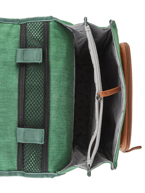 Backpack For Kids 2 Compartments Cameleon Green vintage chine VIN-SD38 other view 4