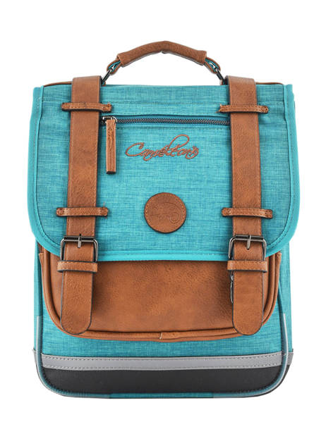 Sac à Dos Enfant 2 Compartiments Cameleon Bleu vintage chine VIN-SD38