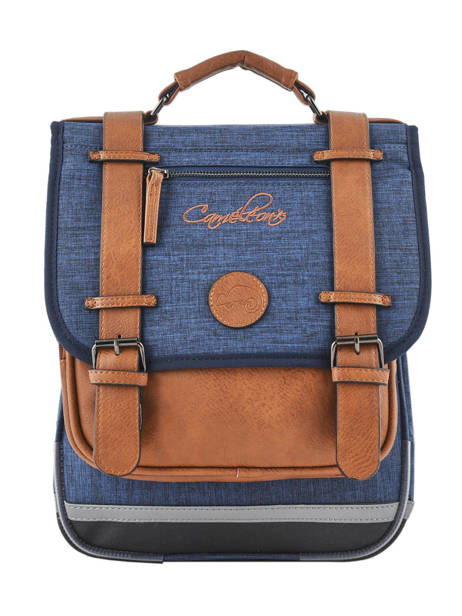 Sac à Dos Enfant 2 Compartiments Cameleon Bleu vintage chine VIN-SD38