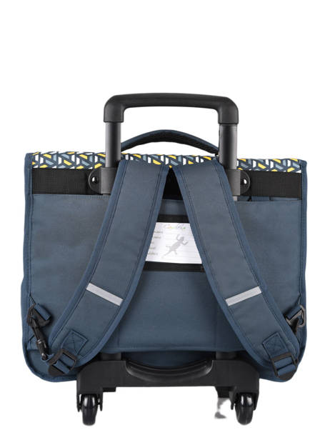 Cartable à Roulettes Enfant 2 Compartiments Cameleon Bleu actual CR38 vue secondaire 4