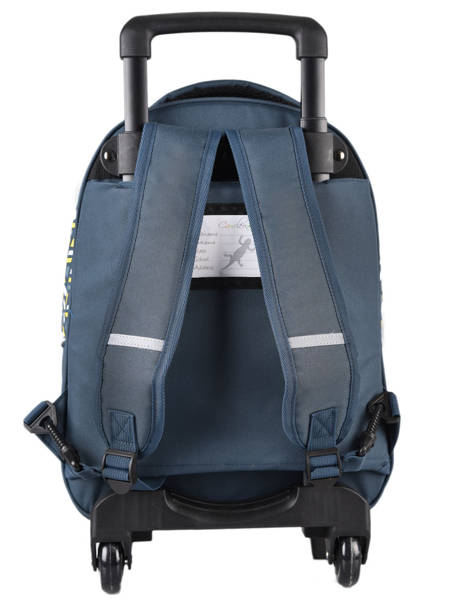 Wheeled Backpack For Kids 2 Compartments Cameleon Blue actual SR43 other view 5
