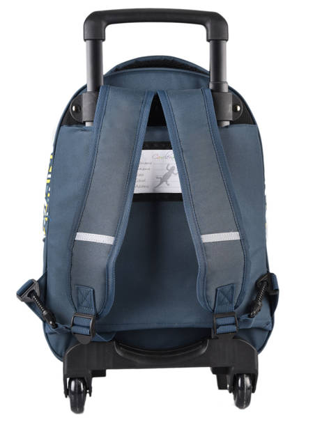 Sac à Dos à Roulettes Enfant 2 Compartiments Cameleon Bleu actual SR43 vue secondaire 5