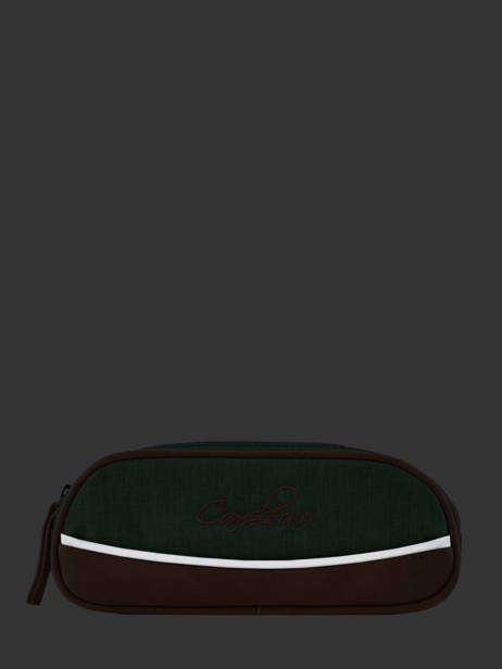 Pencil Case For Kids 2 Compartments Cameleon Green vintage chine VIN-TROU other view 3