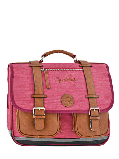 Satchel For Kids 2 Compartments Cameleon Pink vintage chine VIN-CA38