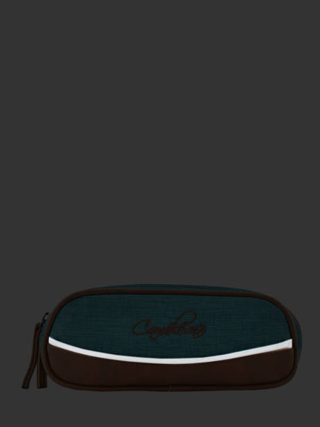 Pencil Case For Kids 2 Compartments Cameleon Blue vintage chine VIN-TROU other view 3
