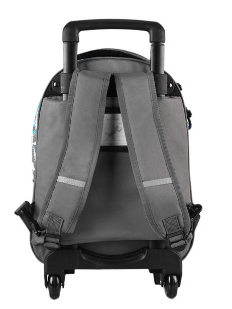 Wheeled Backpack For Kids 2 Compartments Cameleon Gray actual SR43 other view 5