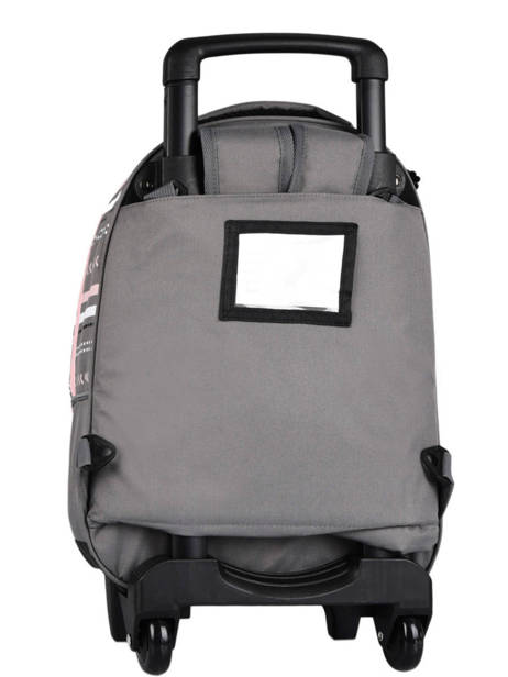 Wheeled Backpack 2 Compartments Cameleon Gray actual PBBASR43 other view 3