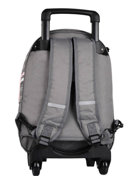 Wheeled Backpack 2 Compartments Cameleon Gray actual PBBASR43 other view 4