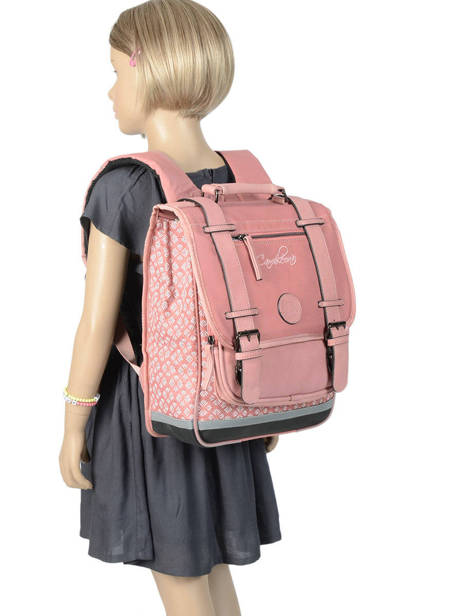 Backpack 2 Compartments Cameleon Pink vintage fantasy PBVGSD38 other view 3