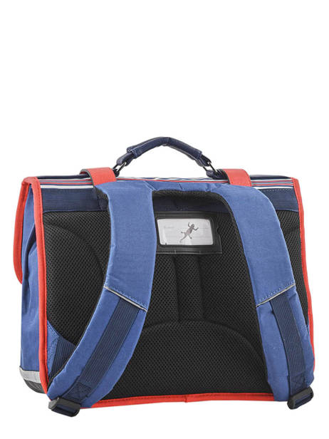 Cartable 2 Compartiments Cameleon Bleu vintage urban PBVBCA35 vue secondaire 4