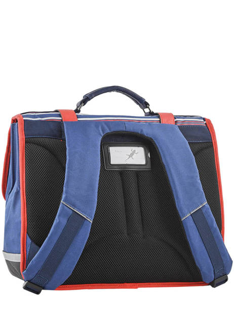 Cartable 3 Compartiments Cameleon Bleu vintage urban PBVBCA41 vue secondaire 5