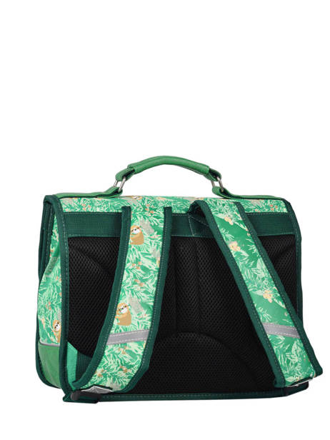 Cartable 1 Compartiment Cameleon Vert retro PBRECA32 vue secondaire 4