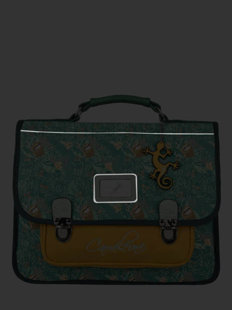 Satchel 1 Compartment Cameleon Green retro PBRECA32 other view 6