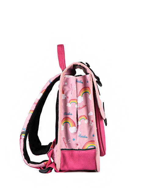 Backpack 1 Compartment Cameleon Pink retro SD30 other view 5