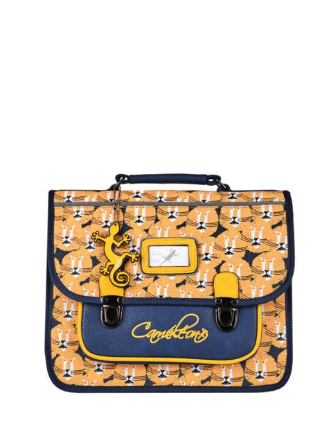 Satchel For Kids 1 Compartment Cameleon Yellow retro CA32