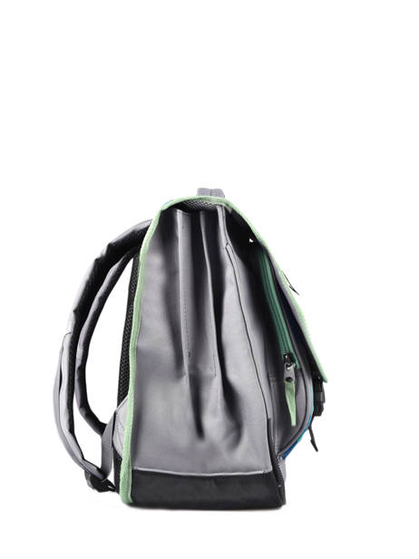 Cartable Enfant 3 Compartiments Cameleon Gris actual CA41 vue secondaire 4