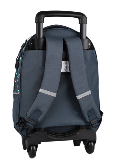 Sac à Dos à Roulettes Enfant 2 Compartiments Cameleon Bleu actual SR43 vue secondaire 7