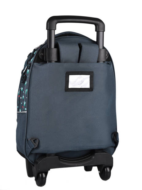 Wheeled Backpack For Kids 2 Compartments Cameleon Blue actual SR43 other view 6
